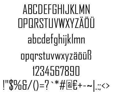 Vorschautext für Schriftart Agency FB