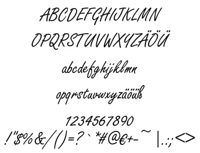 Vorschautext für Schriftart Freestyle Script