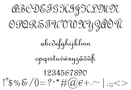 Vorschautext für Schriftart French Script MT
