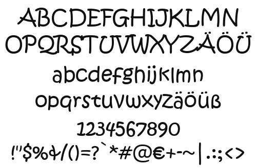 Vorschautext für Schriftart Kristen ITC