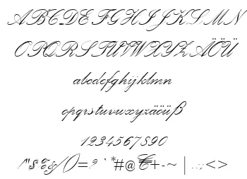 Vorschautext für Schriftart Palace Script MT