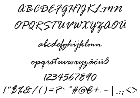 Vorschautext für Schriftart Rage Italic