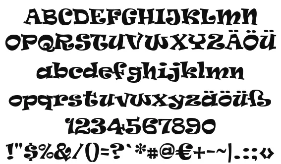 Vorschautext für Schriftart Ravie