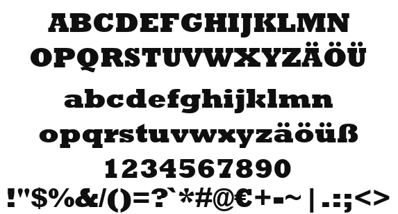 Vorschautext für Schriftart Rockwell Extra Bold
