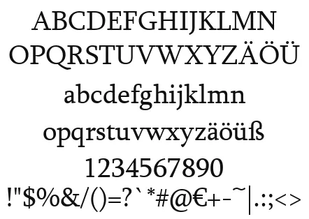 Vorschautext für Schriftart Sylfaen