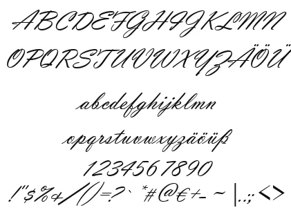 Vorschautext für Schriftart Vladimir Script