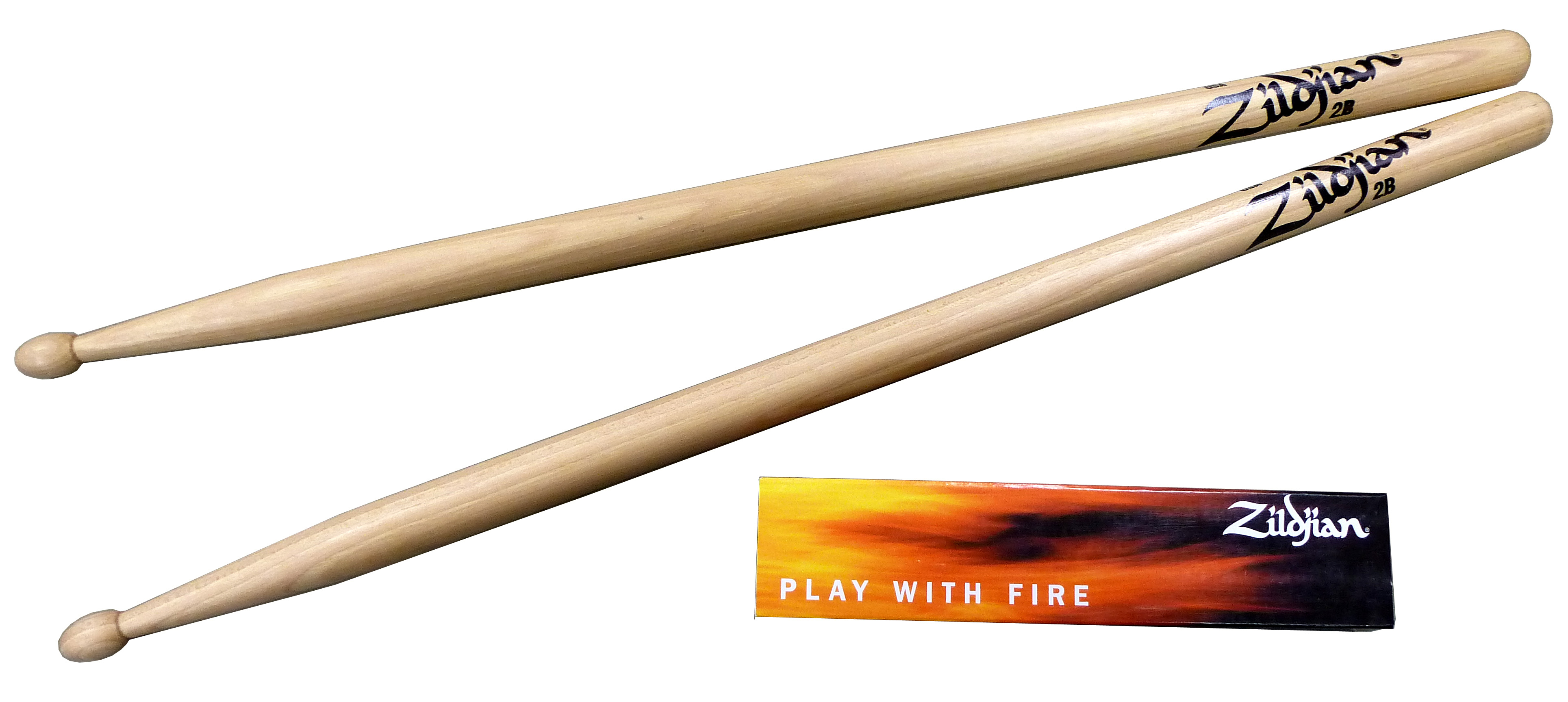 Zildjian 2B Hickory Sticks Wood Tip