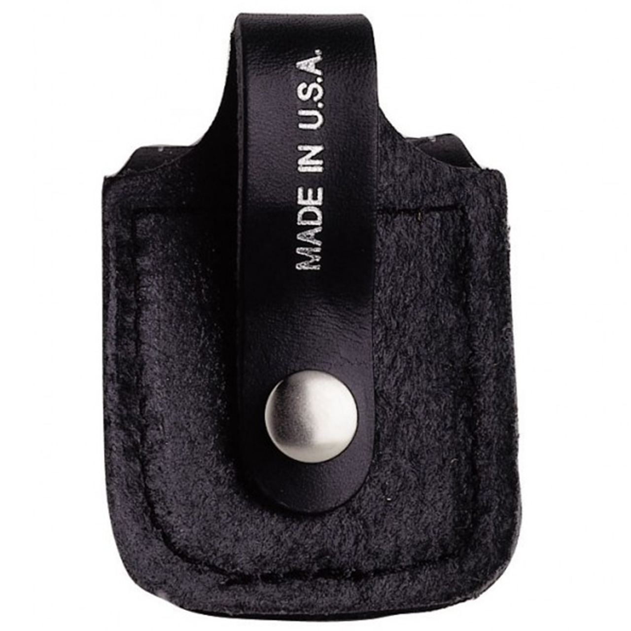 Zippo Leder-Gürteltasche schwarz offen