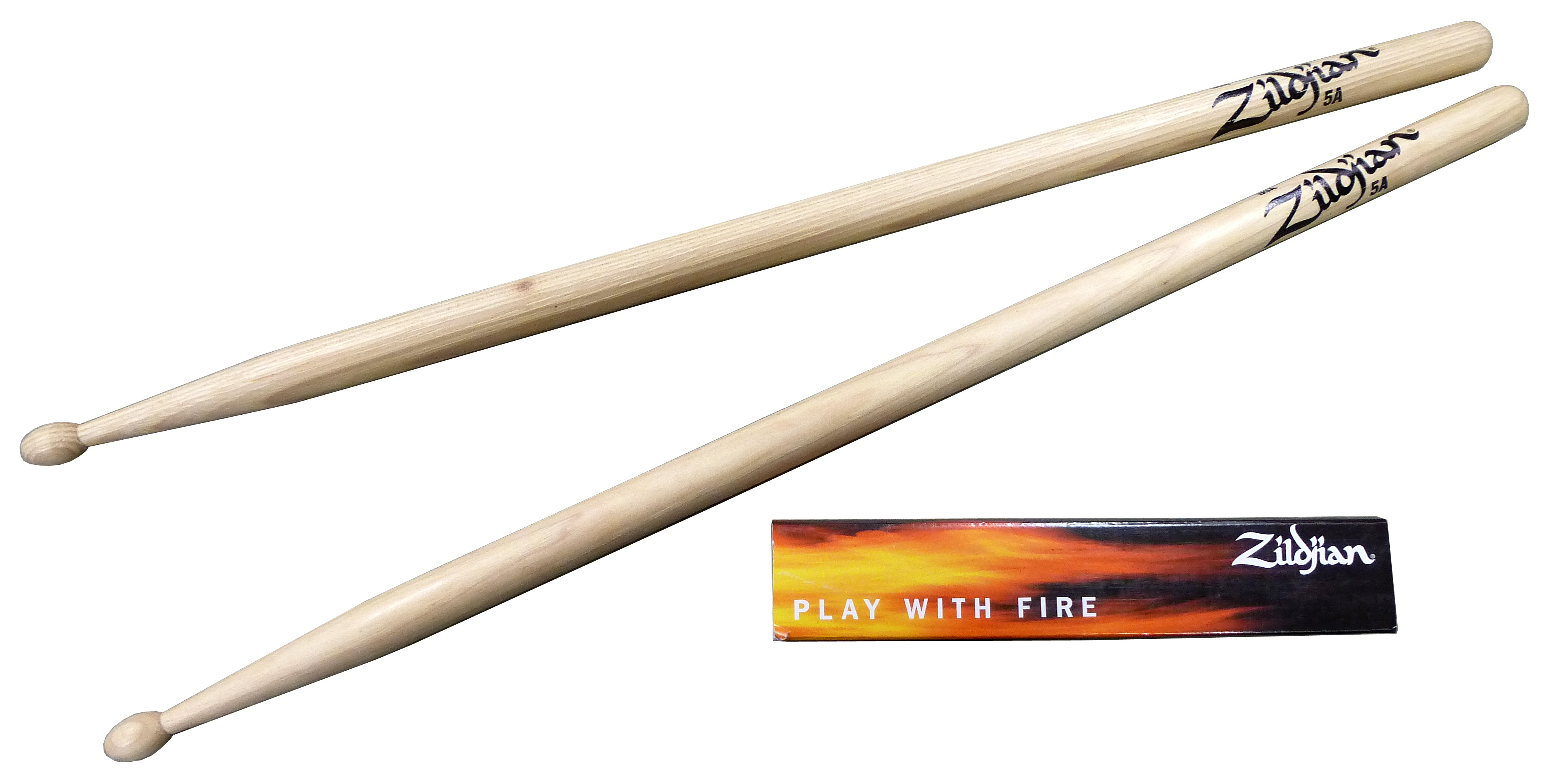 Zildjian 5A Hickory Sticks Wood Tip
