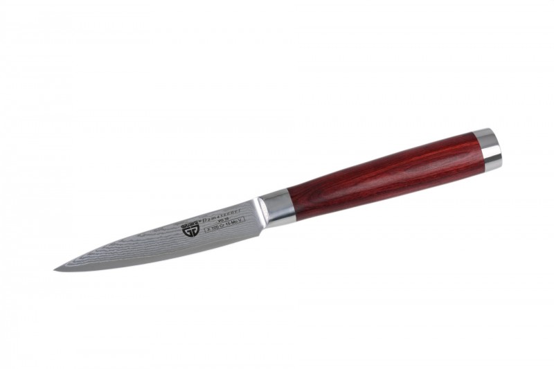 Damast Gemüsemesser mit Pakkawood-Griff