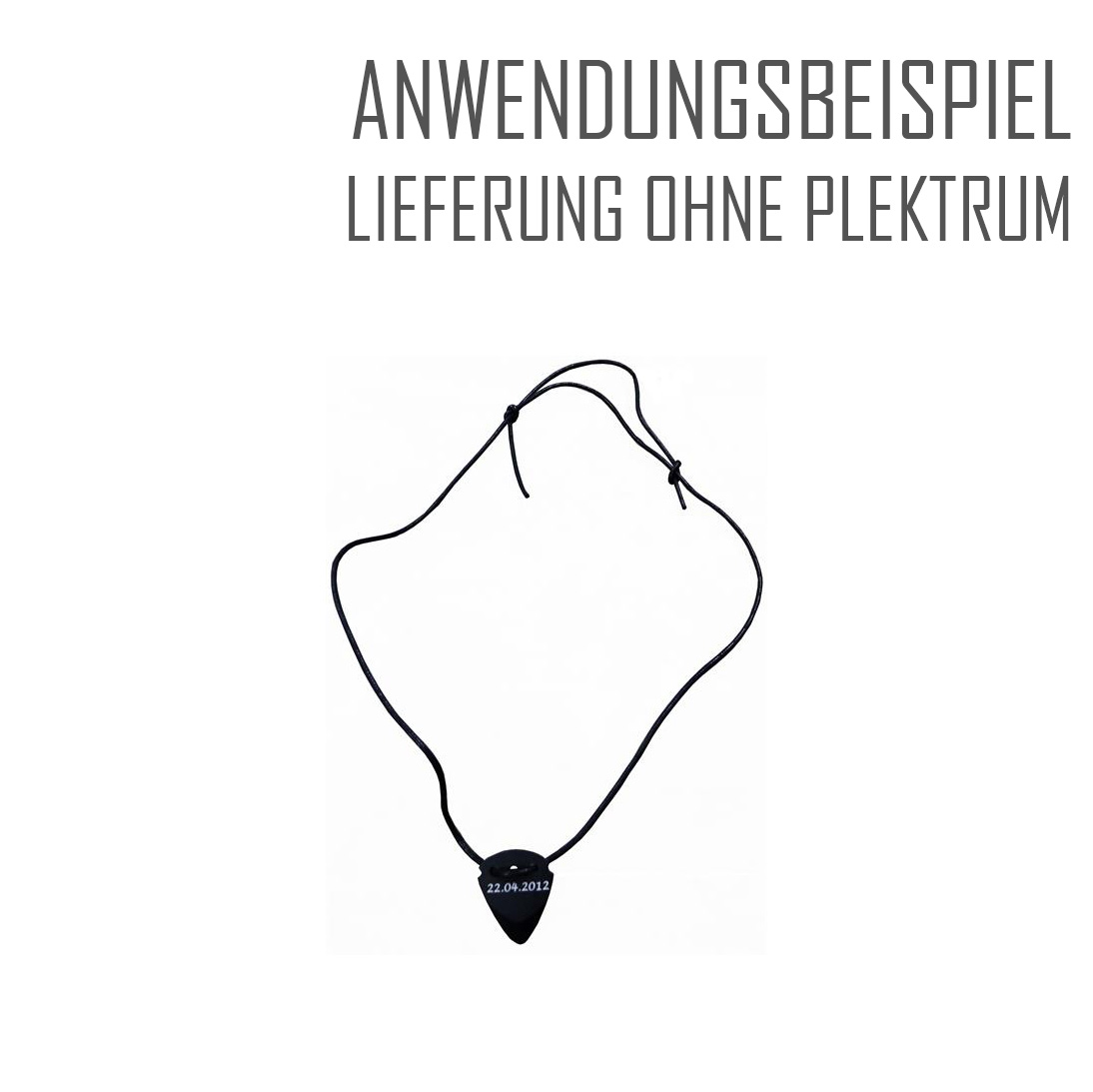 Lederriemen schwarz  mit Bindering