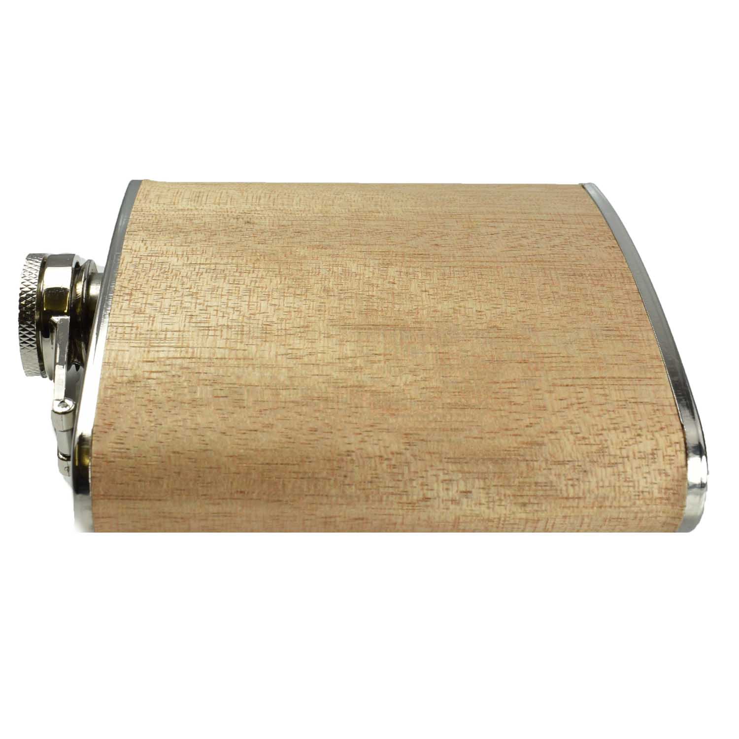 Flachmann in hellem Holz