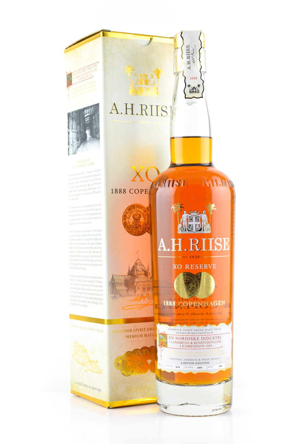 A.H. Riise XO Reserve Gold Medal Rum 40%vol. 0,7l