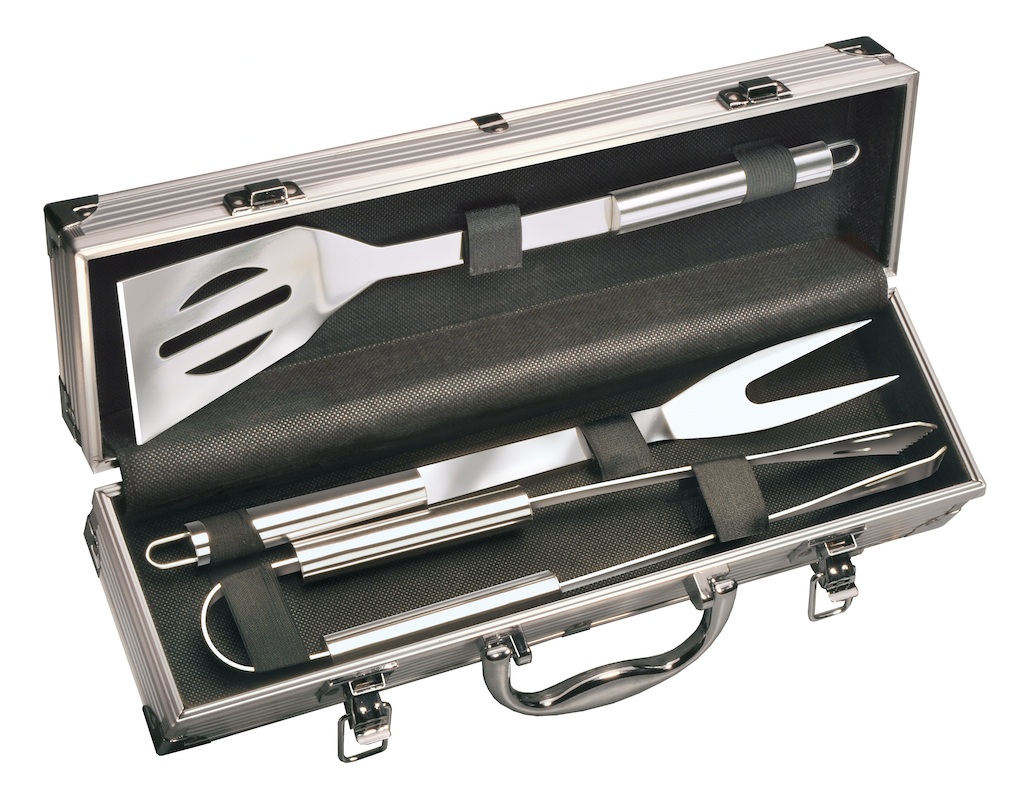 Grillbesteck im Alukoffer