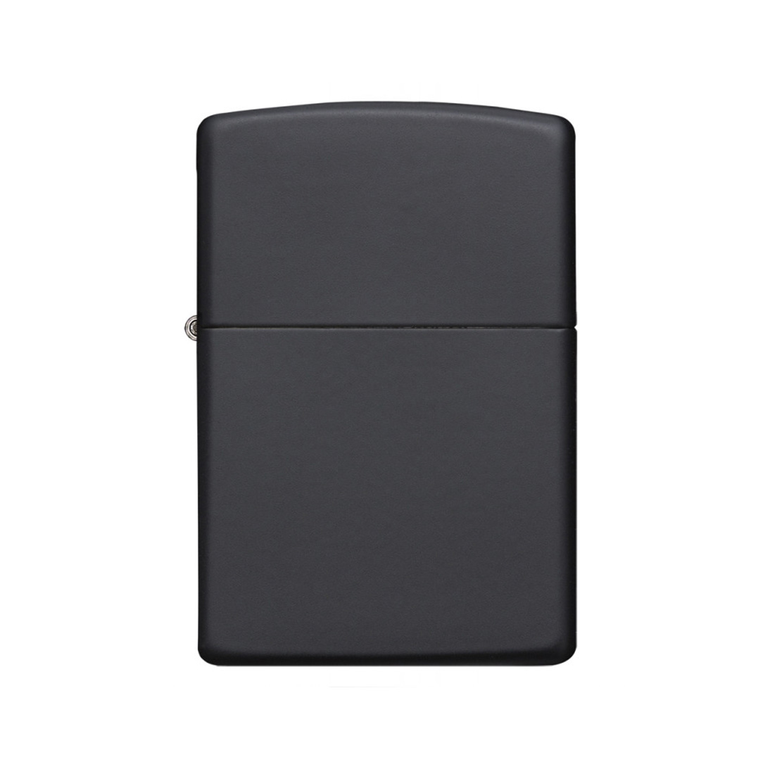Zippo - Schwarz matt mit chromefarbener Gravur