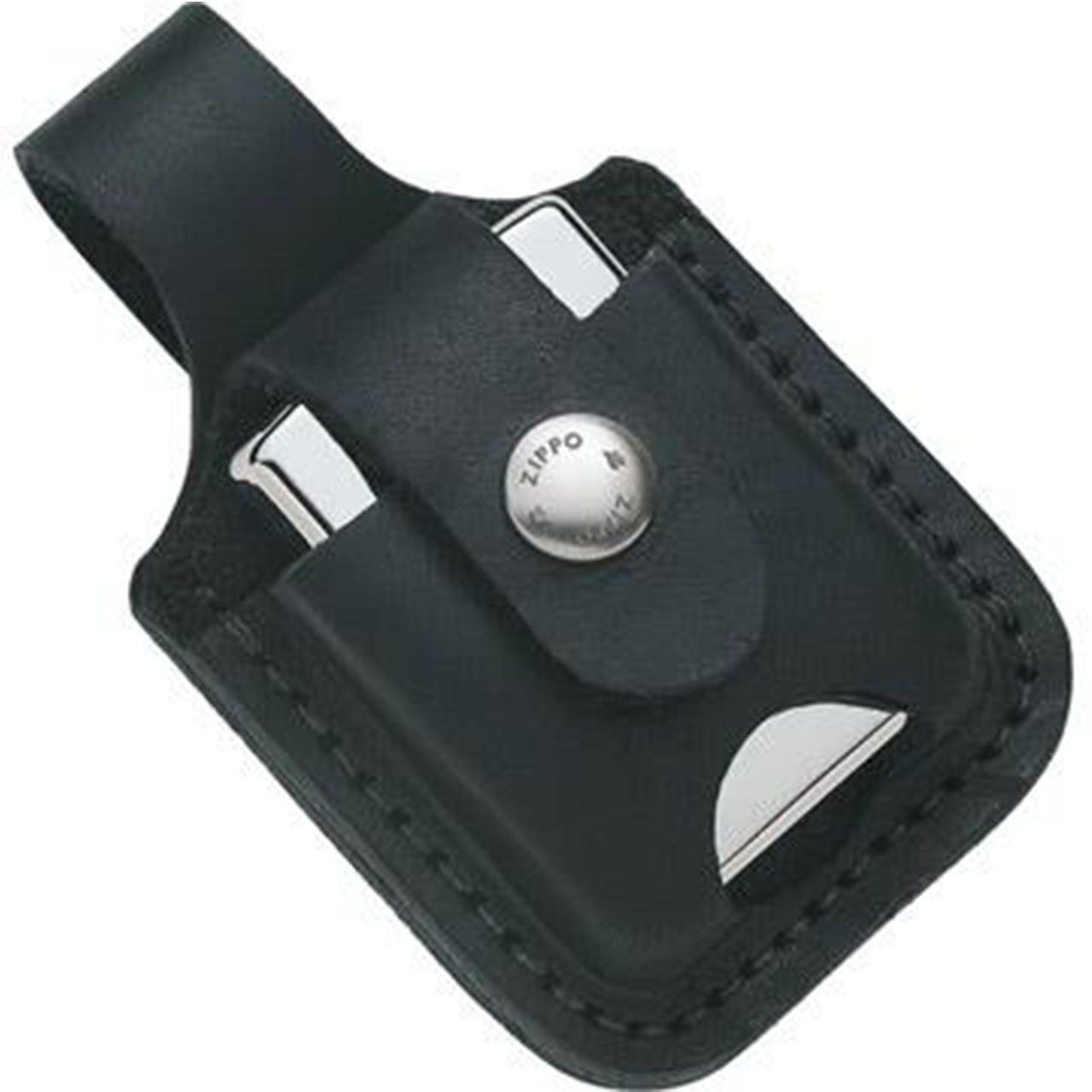 Zippo Leder-Gürteltasche schwarz offen