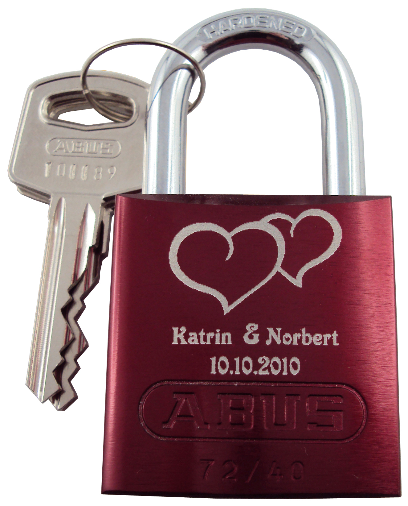 Liebesschloss 003, verschiedene Farben