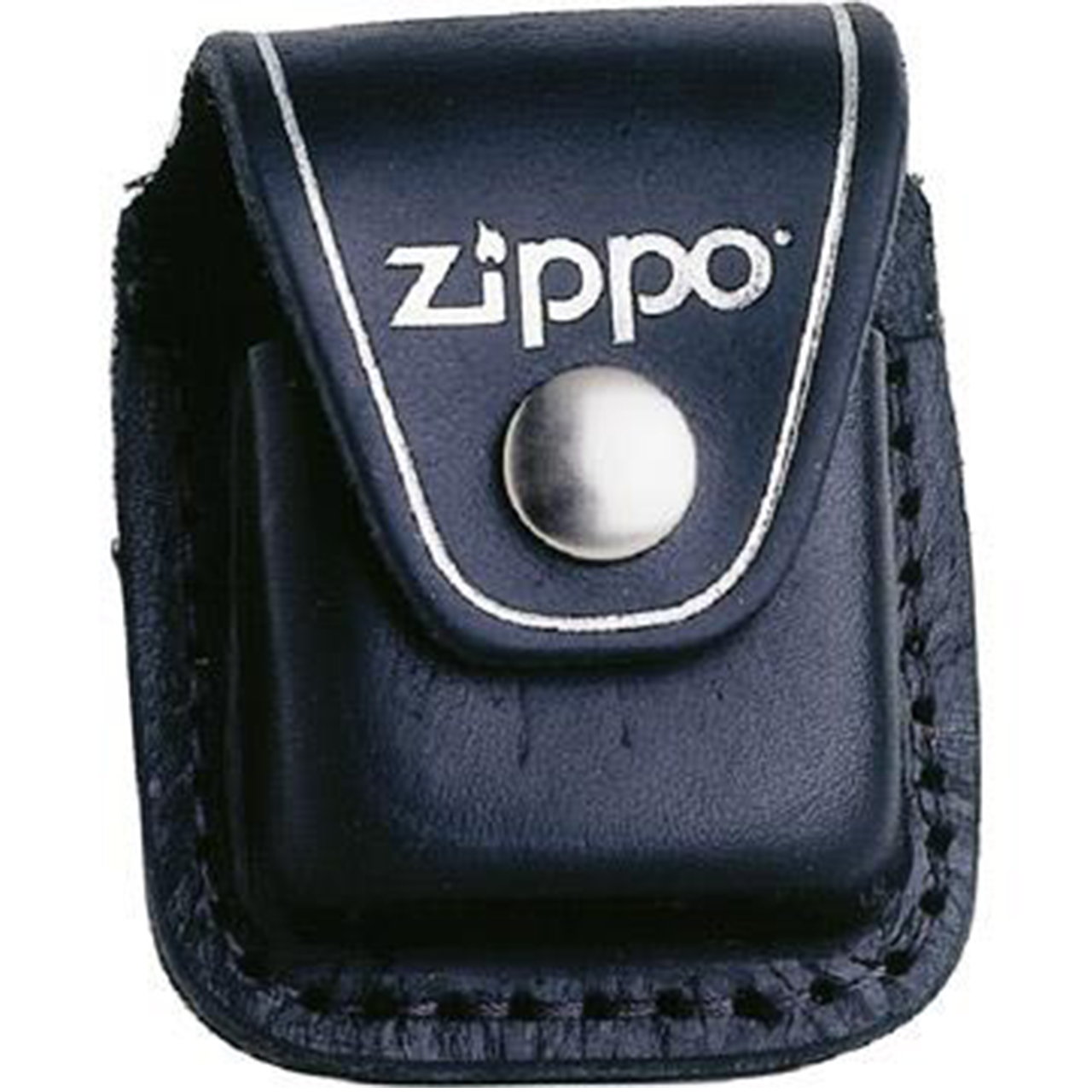 Zippo Leder-Gürteltasche schwarz mit Schlaufe
