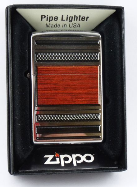 Zippo Steel and Wood Pipe Lighter
